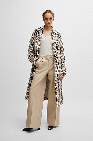 Sweater BOSS BOSS Stretch Scoop-Neck Top Vit | 50518508, 1