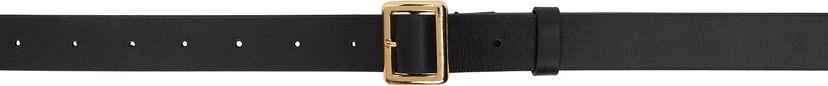 Bälten AURALEE AURALEE Square Buckle Belt Svart | A25SB05RP-W