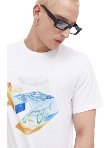 T-shirt Converse Star Chevron Ocean Tee Vit | 10024746.A02