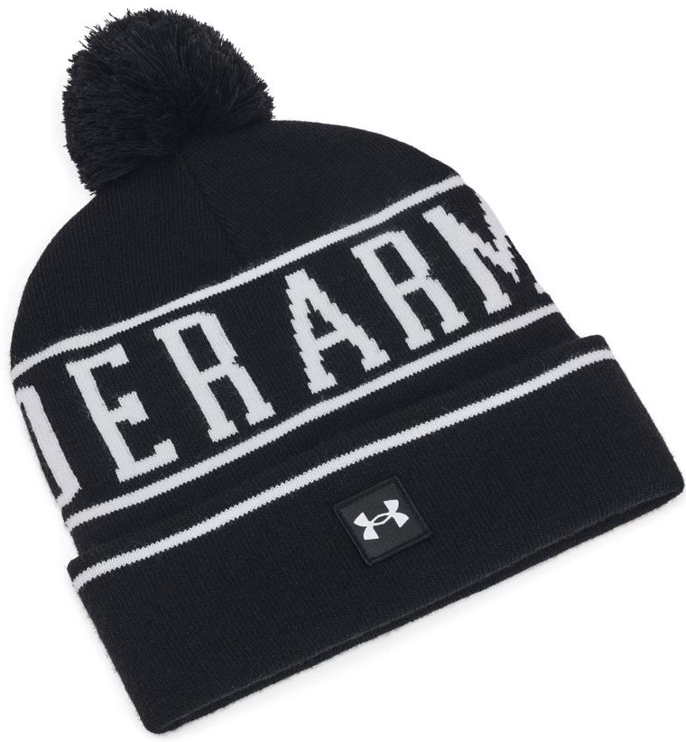 Mössa Under Armour Halftime Pom Beanie Svart | 1386634-001, 0