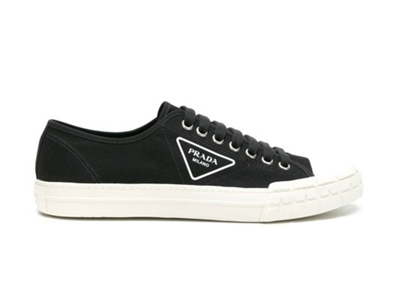 Sneakers och skor Prada Wheel Cassetta Low Black White Svart | 4E35482OFZF057Z, 0