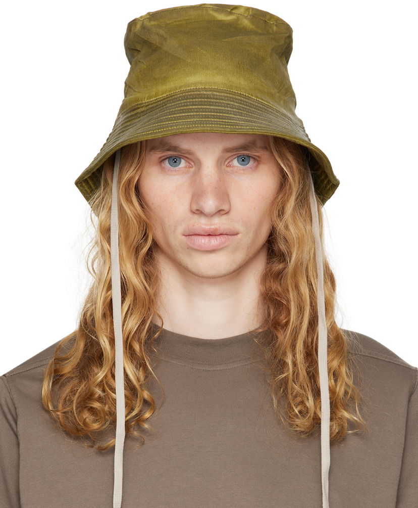 Hatt Rick Owens Bucket Hat Gilligan Grön | DA02D2479 HSCF