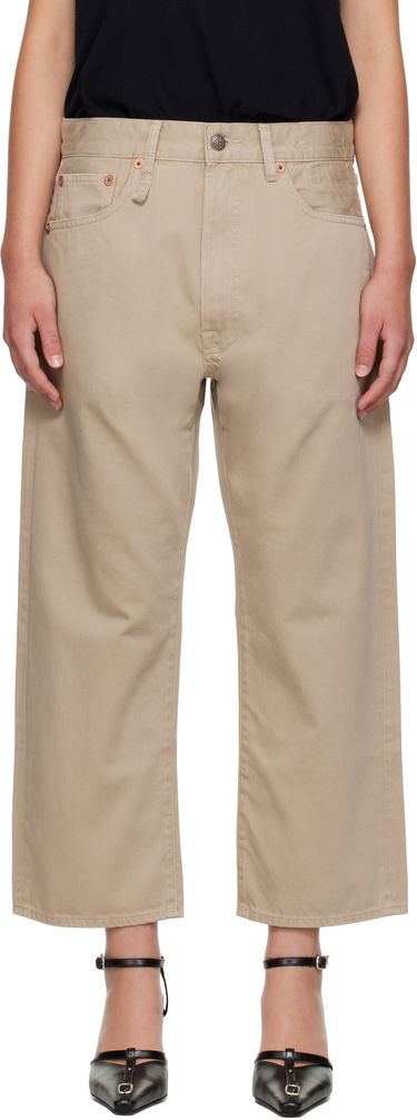 Jeans R13 R13 X-Boyfriend Wide-Leg Jeans Beige | R13WD211-D337A, 0