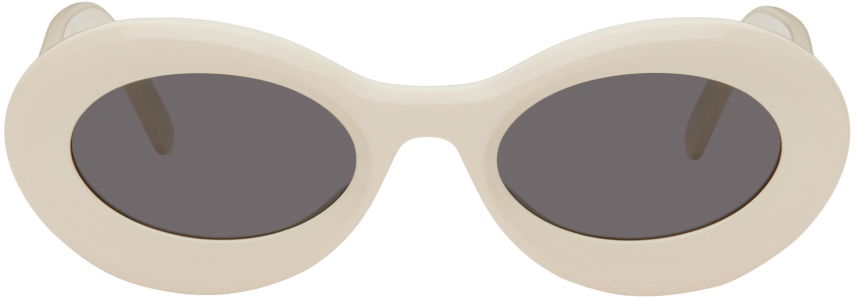 Solglasögon Loewe Off-White Loop Sunglasses Beige | LW40110U@5025A, 0