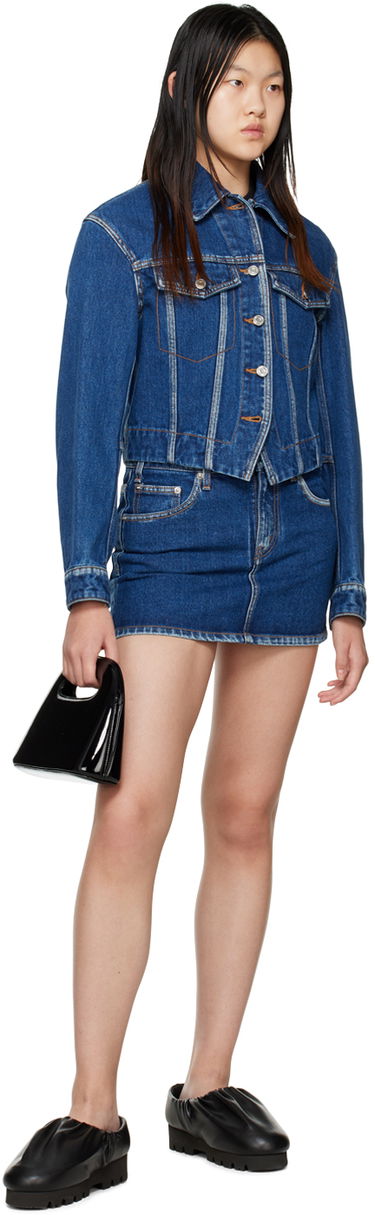 Jacka We11done We11done V-Line Denim Jacket Blå | WD-DJ3-22-330-W-BL, 3