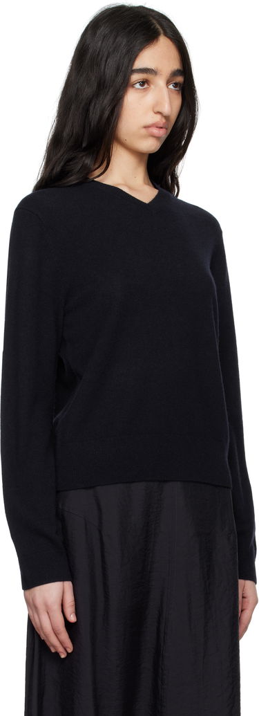 Sweater TOTEME TOTEME Classic V-Neck Sweater Svart | 252-WRT0432-YA0016, 1