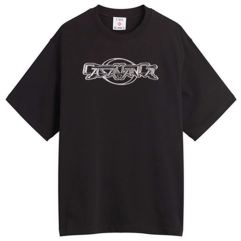T-shirt Casablanca Casablanca 3D Oversized T-Shirt, Size Large Svart | M-AW25-JTS-044-03