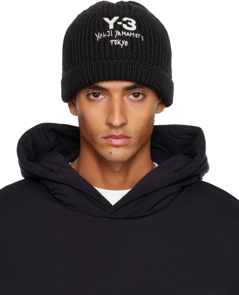 Mössa Y-3 Chunky Knit Beanie Y-3 Svart | JX8308