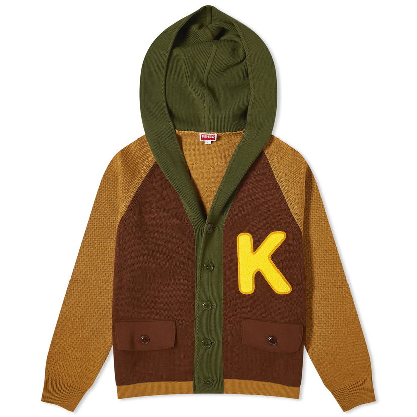 Sweater KENZO Colour Block Cardigan Brun | FE55CA4383BI-14