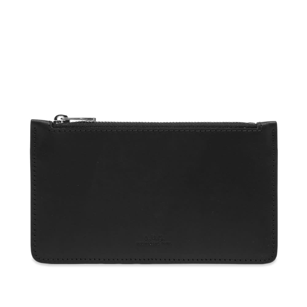 Plånbok A.P.C. Walter Zip Card Wallet Svart | PXAWV-H63205-LZZ, 0