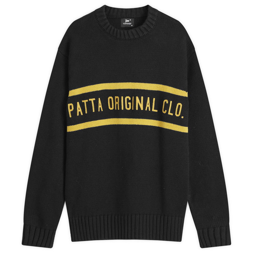 Sweater Patta Original Clothing Knitted Jumper Black Svart | POC-AW24-7000-324-0341-001