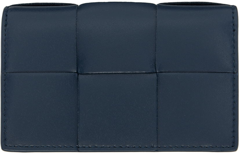Plånbok Bottega Veneta Cassette Business Card Holder Mörkblå | 679849 VBWD6 3359