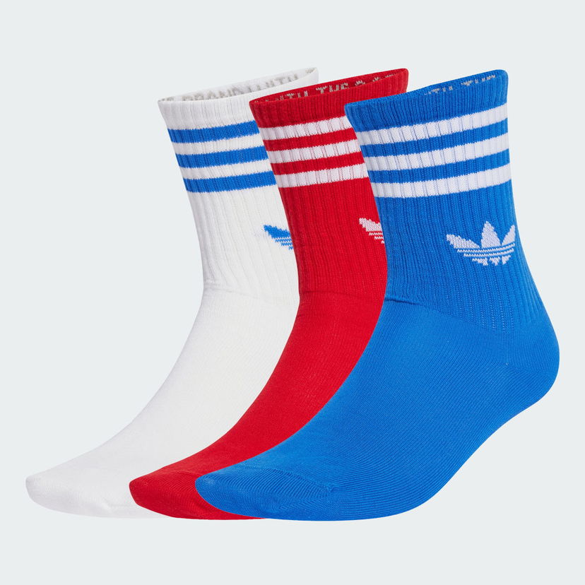Strumpor adidas Performance 3-Stripes Crew Socks - 3 Pairs Flerfärgad | JZ4942