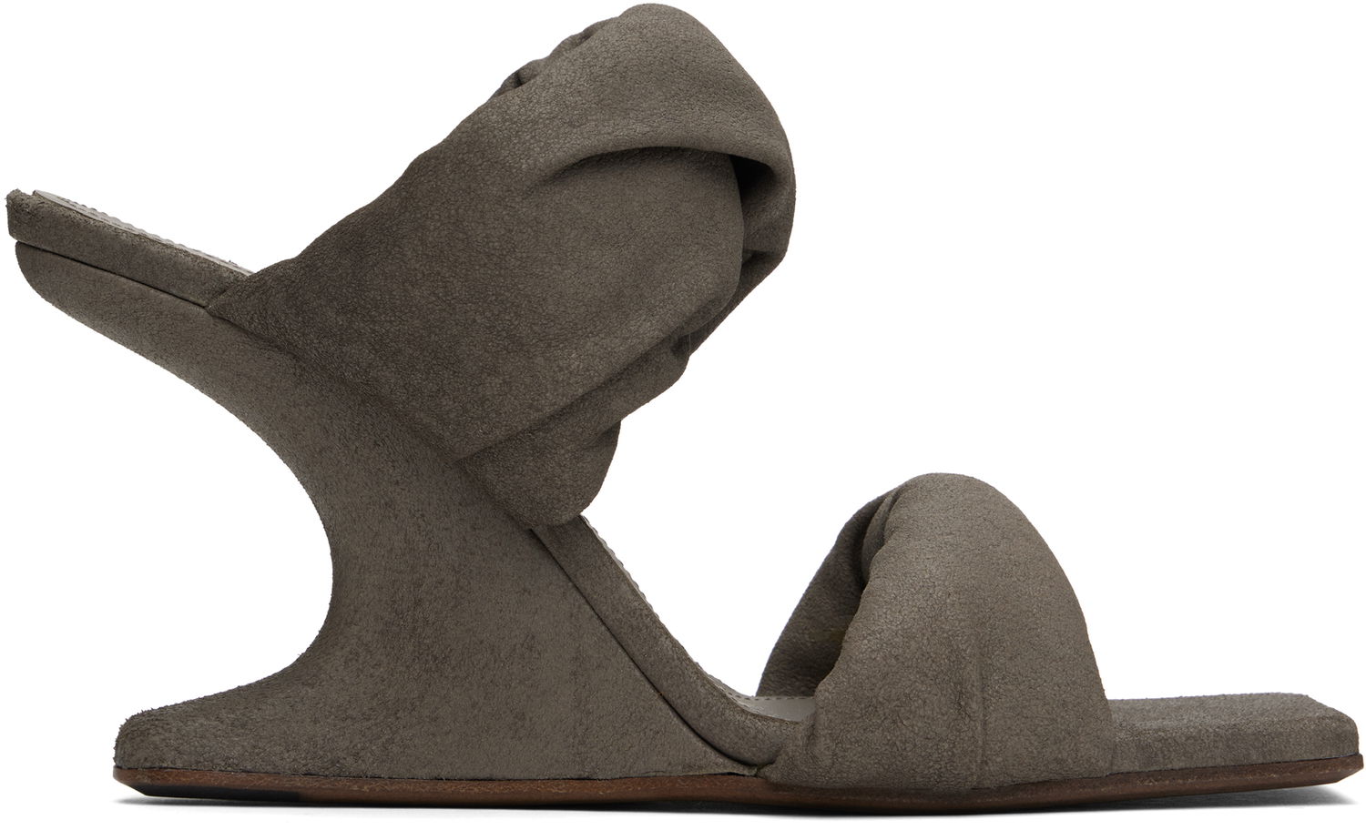 Skovård Rick Owens Rick Owens Porterville Cantilever 8 Twisted Heeled Sandals Grå | RP01E7803 LBA, 0