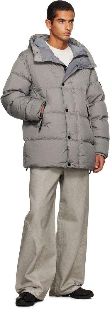 Jacka Stone Island Stone Island Crinkle Reps NY Down Jacket Grå | K2S15 4100012 S0A23, 4