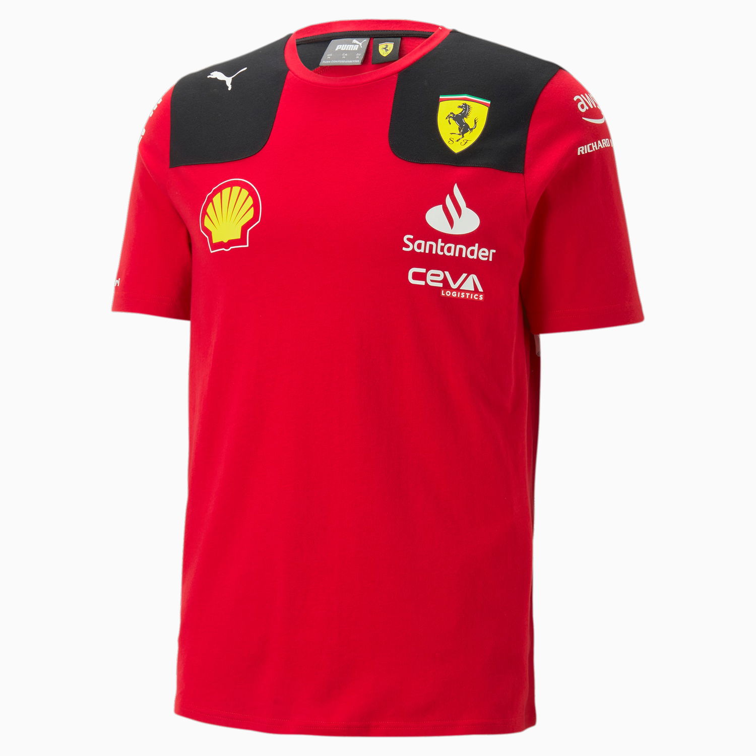 T-shirt Puma Scuderia Ferrari 2023 Team Replica Charles Leclerc T-Shirt Röd | 763420_01, 1