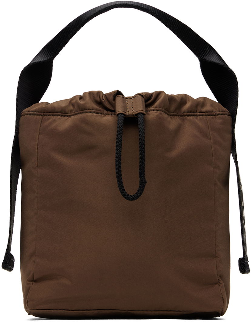 Tygpåse GANNI Drawstring Tech Tote Bag Brun | A6206