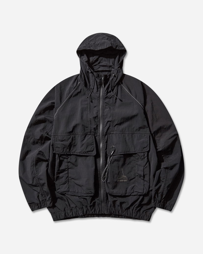 Vindjacka ROA Garment-Dyed Nylon Hooded Jacket Svart | 5745221536 10