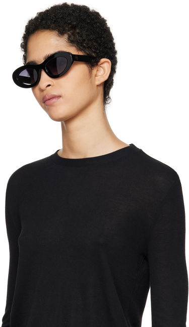 Solglasögon Anine Bing Roma Black Oversized Sunglasses Svart | A-12-10090-BLK1, 3