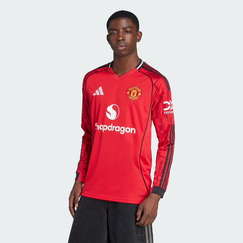 Jersey adidas Performance Manchester United 25/26 Home Long Sleeve Jersey Röd | JP3037
