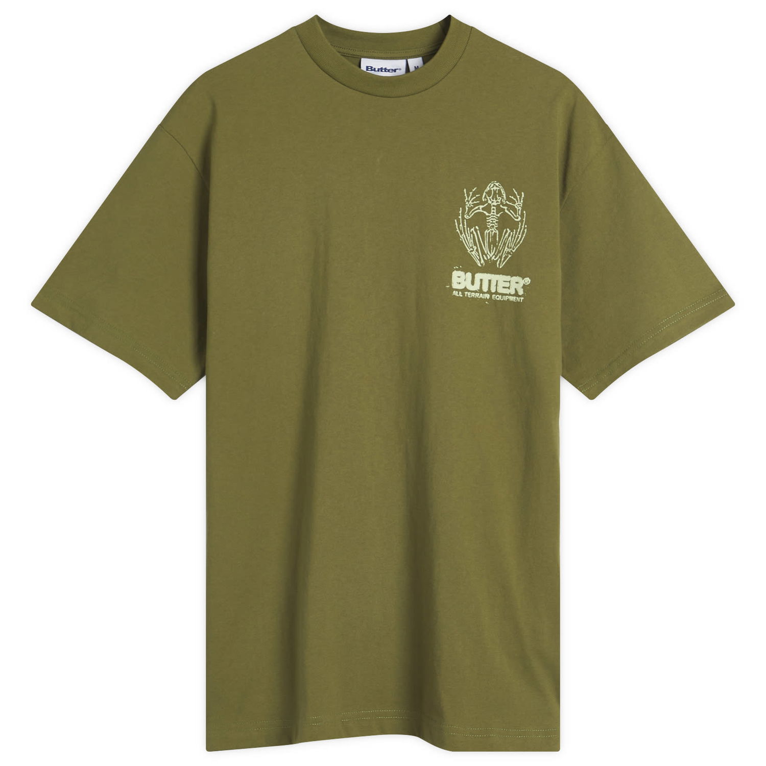 T-shirt Butter Goods Fossil Tee Large Grön | BG252113-MOS, 0