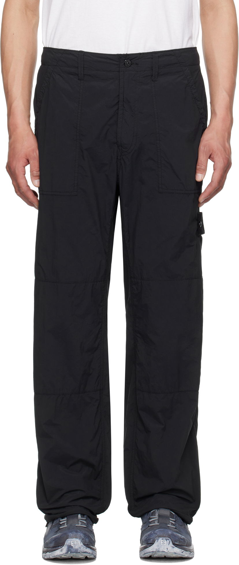 Cargo byxor Stone Island Stone Island Nylon Ghost Trousers Svart | K1S15 3100012 S00F6