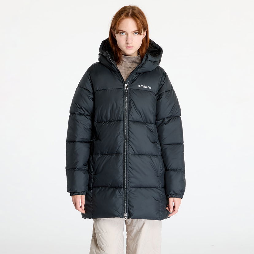 Pufferjacka Columbia Puffect™ II Mid Hooded Jacket Black Svart | 2088471010