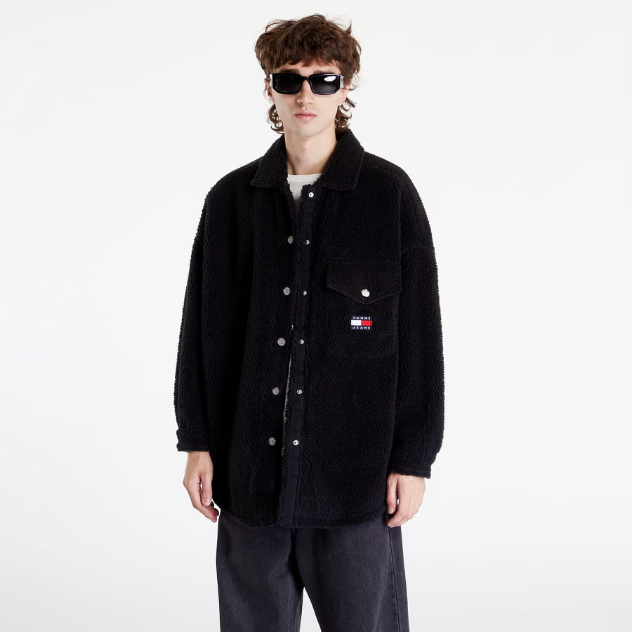 Jacka Tommy Hilfiger Jacket Oversized Sherpa Svart | DW0DW14458 BDS, 0