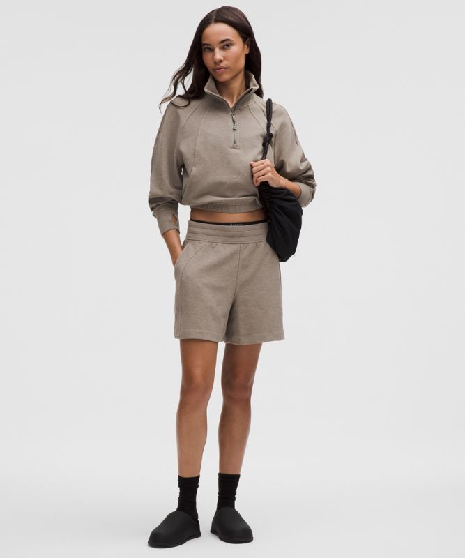 Shorts lululemon Scuba High-Waisted Waffle Short 13cm Beige | prod20005307, 0