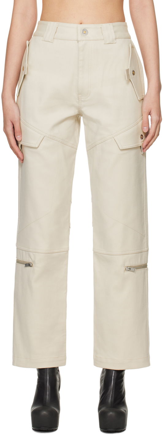 Cargo byxor Dion Lee Tactical Cargo Pants Beige | C2179PS24