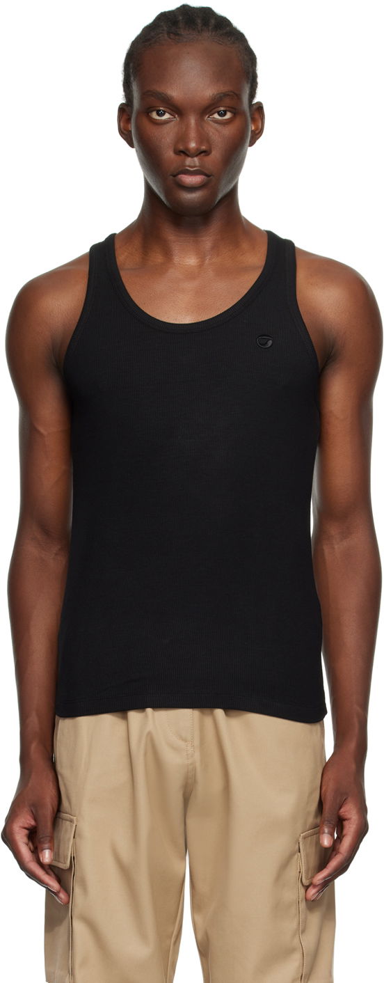 Linne Coperni Embroidered Logo Tank Top Svart | COPJS12F5006MEN