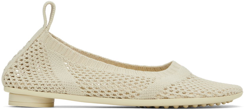 Kläder Bottega Veneta Bottega Veneta Atomic Ballerina Flats Beige | 787053 V3XY0