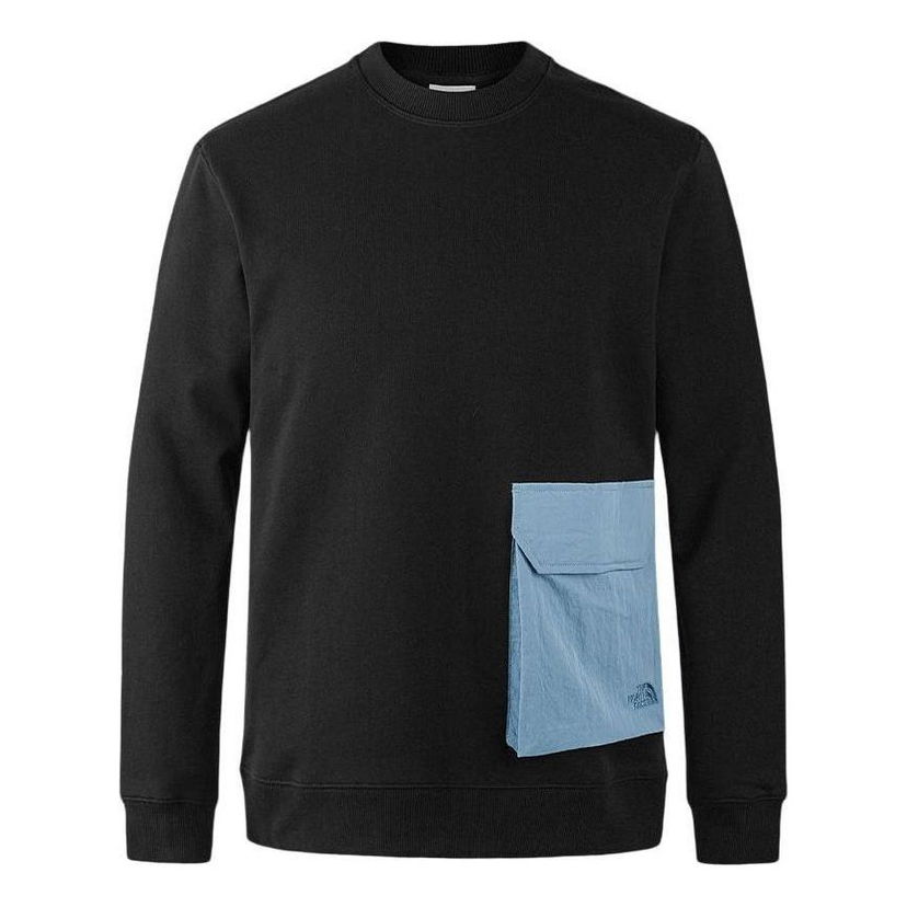 Sweater The North Face Crew Hybrid Pocket Sweater Svart | NF0A87UT-JK3