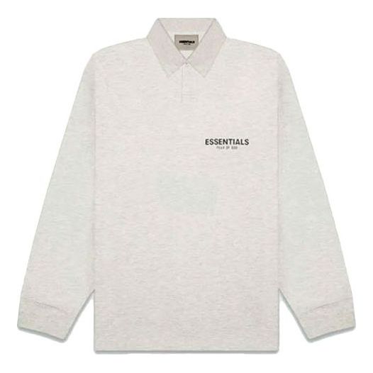 Polotröja Fear of God Essentials Long Sleeve Polo Grå | FOG-FW20-347