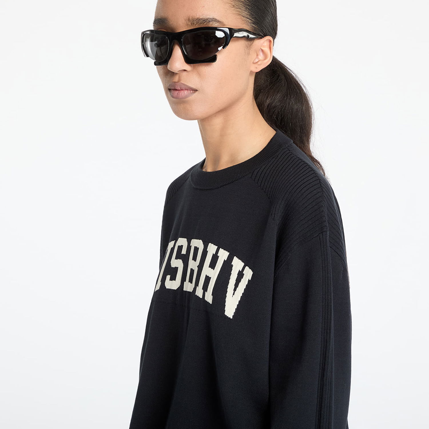 Sweater MISBHV MISBHV Knitted Varsity Crewneck Sweatshirt Svart | 250M701, 1