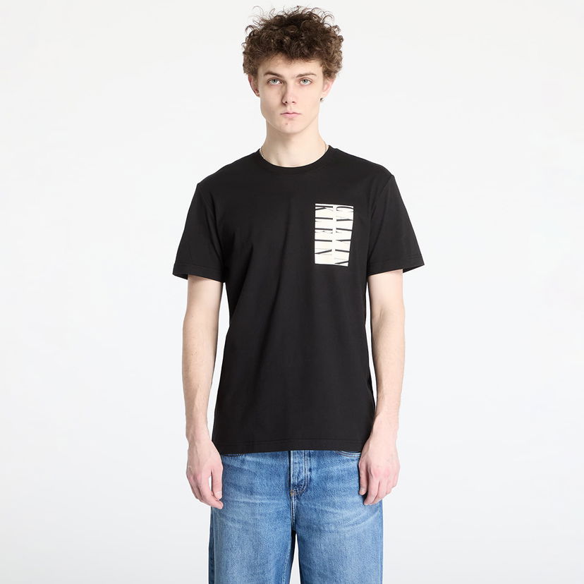 T-shirt CALVIN KLEIN Calvin Klein Jeans Serif Box Graphic Tee Svart | J30J327474 BEH