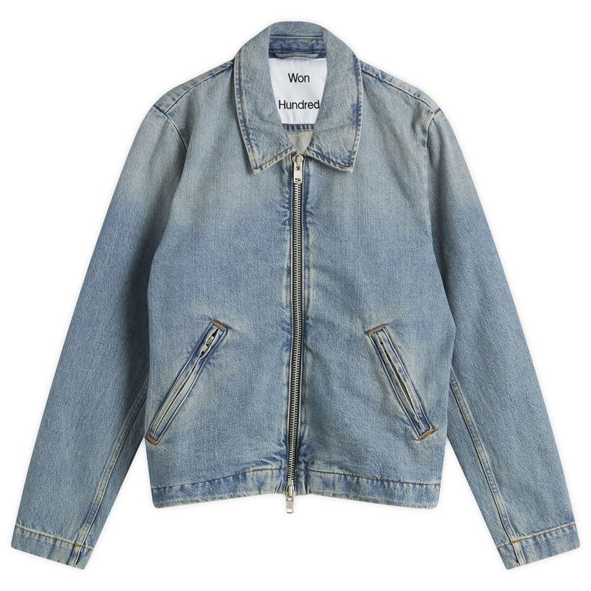 Jacka Won Hundred Men's Dutton Denim Jacket, Size Small Blå | 3753-15028