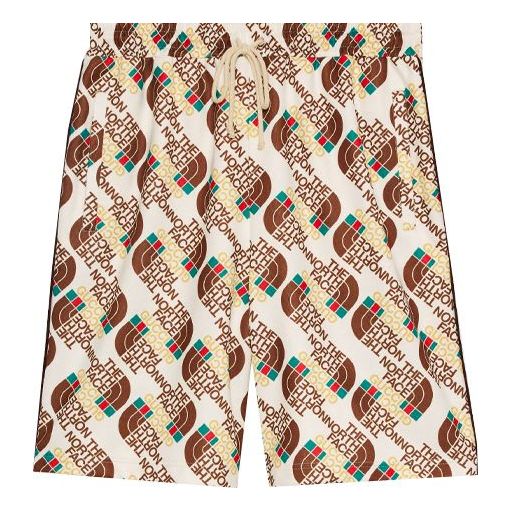 Shorts Gucci Gucci x The North Face Knit Shorts Beige | 651333-XJDCE-9141