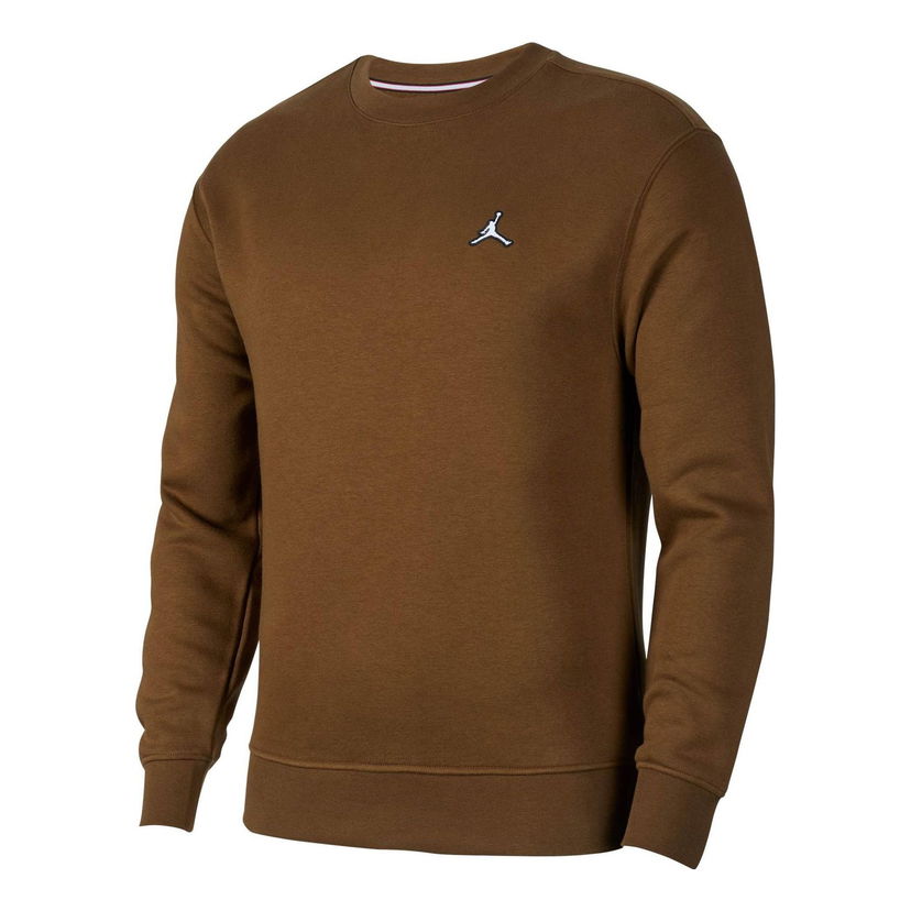 Sweater Jordan Jordan Fleece Crewneck Top Brun | FB7656-361