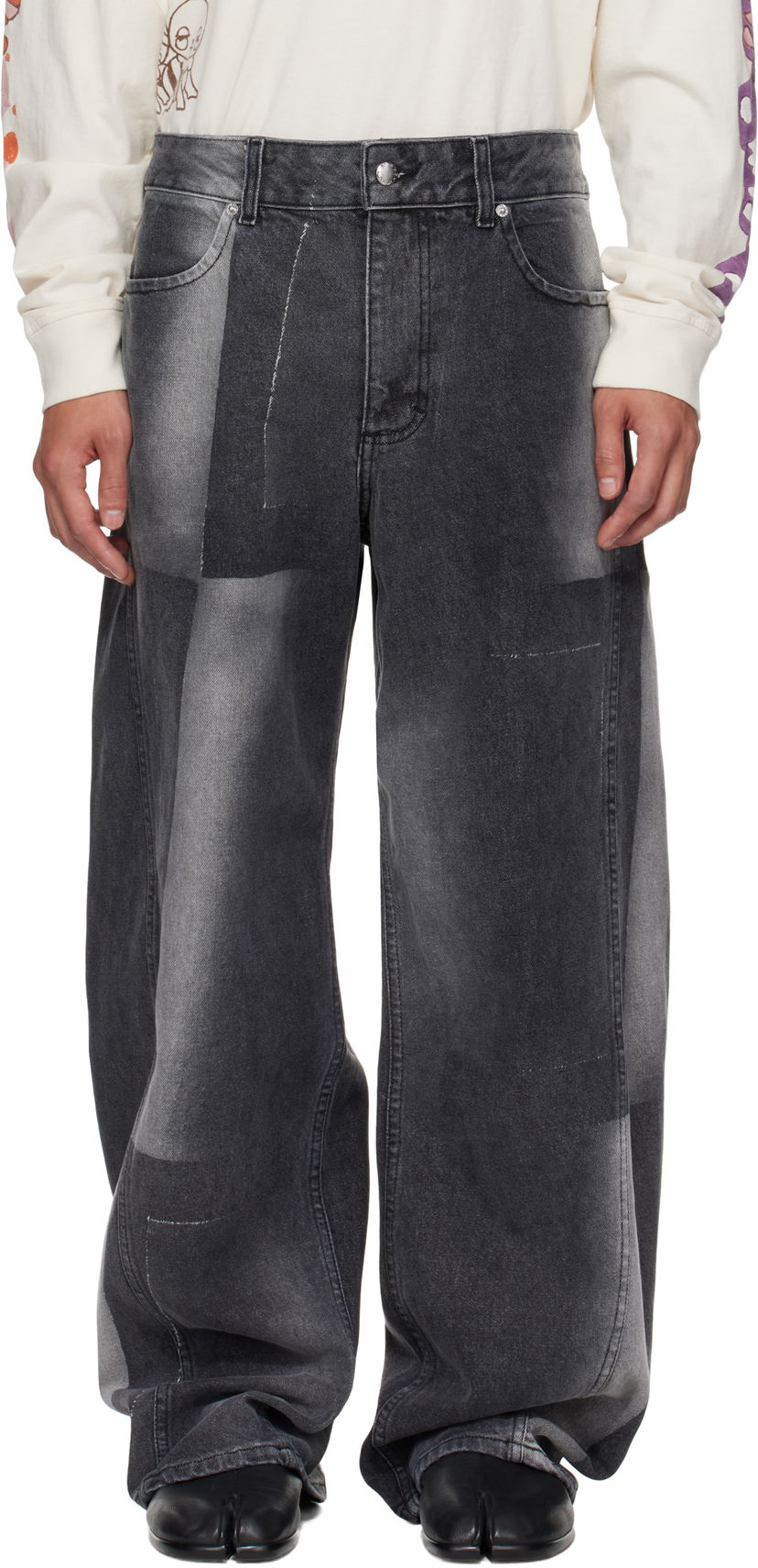 Jeans Eckhaus Latta Eckhaus Latta Bend Jeans Svart | 1225-EL-PF25-SF