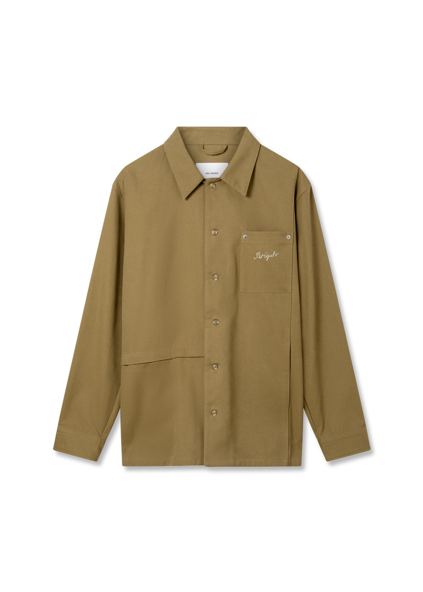 Skjorta AXEL ARIGATO Canvas Overshirt Brun | A2917001
