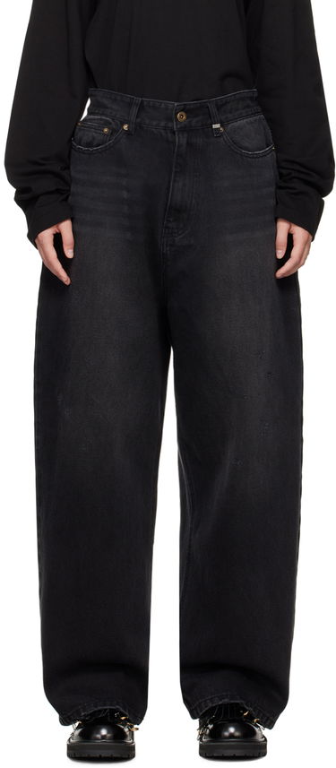Jeans We11done We11done Washed Loose-Fit Jeans Svart | WD-DP2-24-349-W-BK, 0