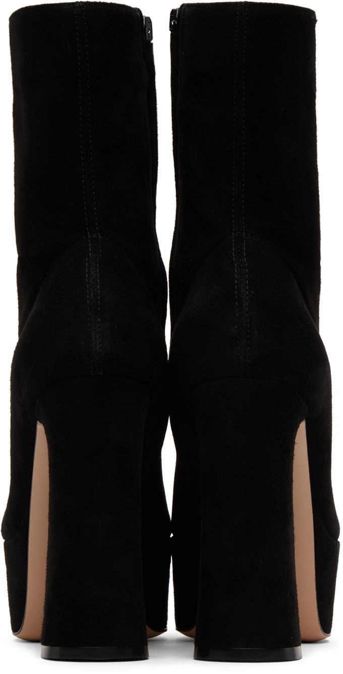 Sneakers och skor Gianvito Rossi Suede Platform Ankle Boots Svart | G73174.70RIC.CAM, 1