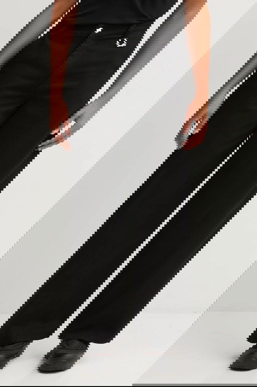 Jeans HELIOT EMIL Heliot Emil AW25 Wide-Leg Jeans with Hook Detail Svart | AW25.M.10.189.BLK01.CO, 0