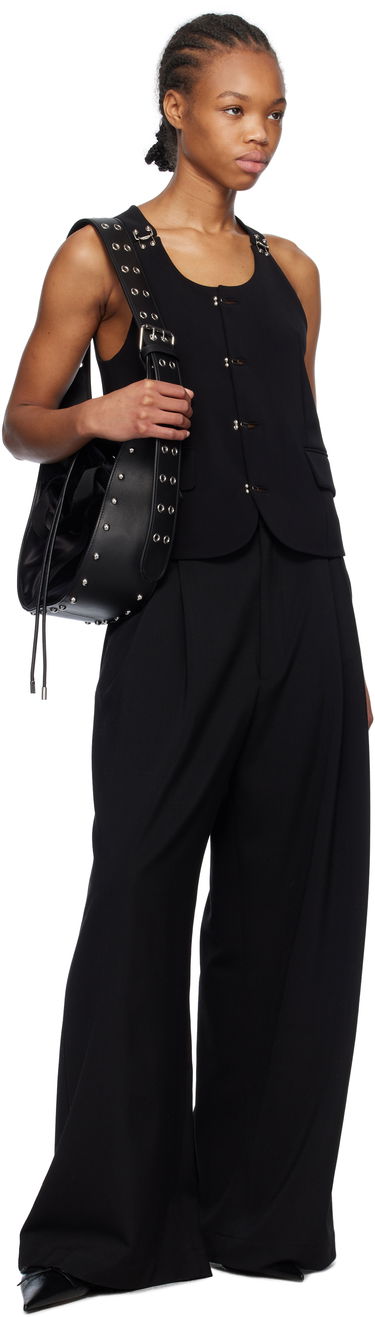 Handväska We11done We11done Belted Punk Drawstring Bag Svart | WD-AB0-25-482-U-BK, 3