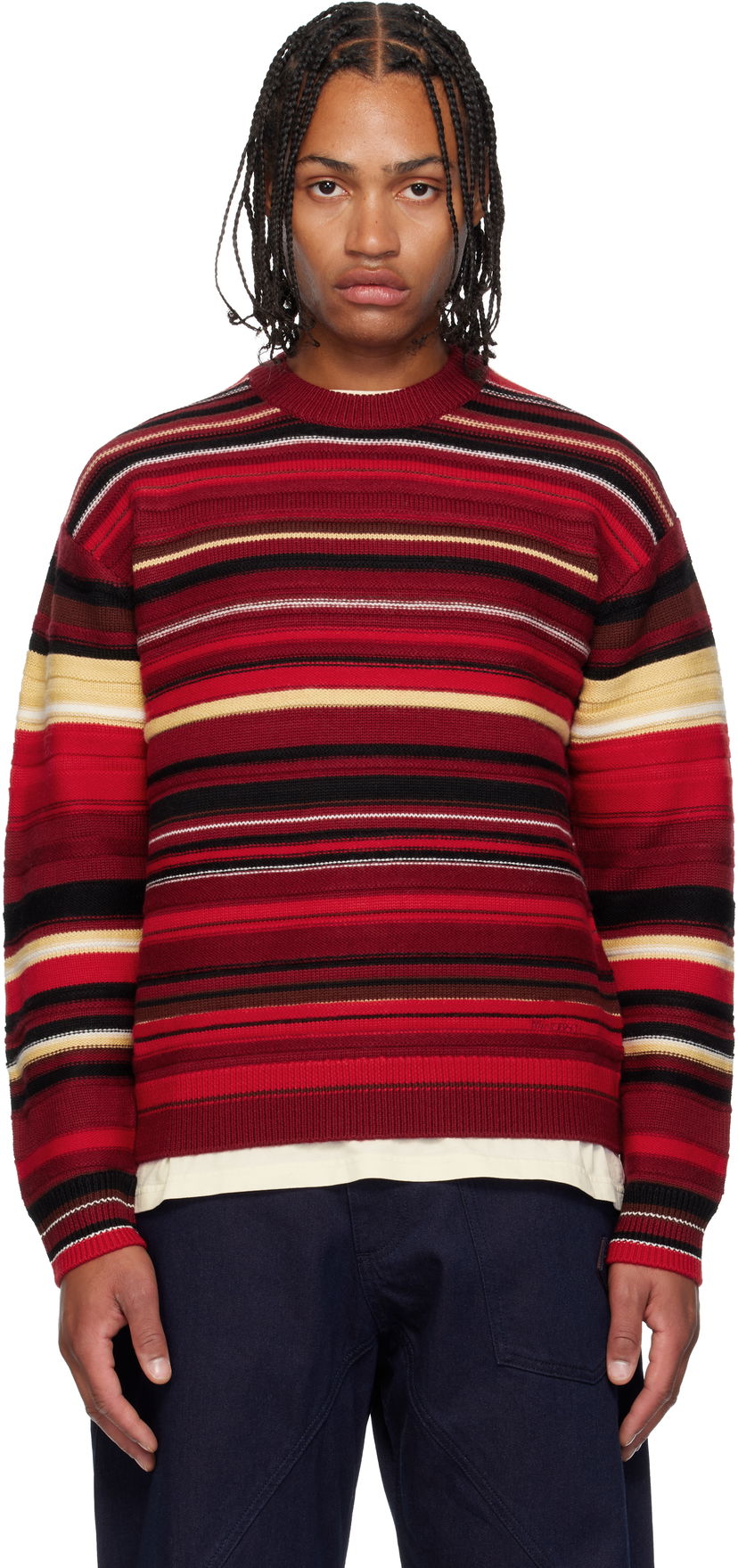 Sweater JW Anderson JW Anderson Multi Stripe Sweater Flerfärgad | KW1432-YN0008