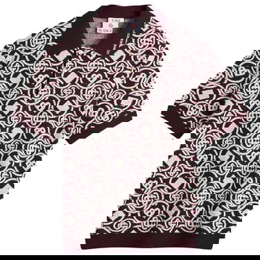 Polotröja Casablanca Casablanca Monogram Polo, Size Large Bourgogne | M-AW25-KW-1092-01, 1