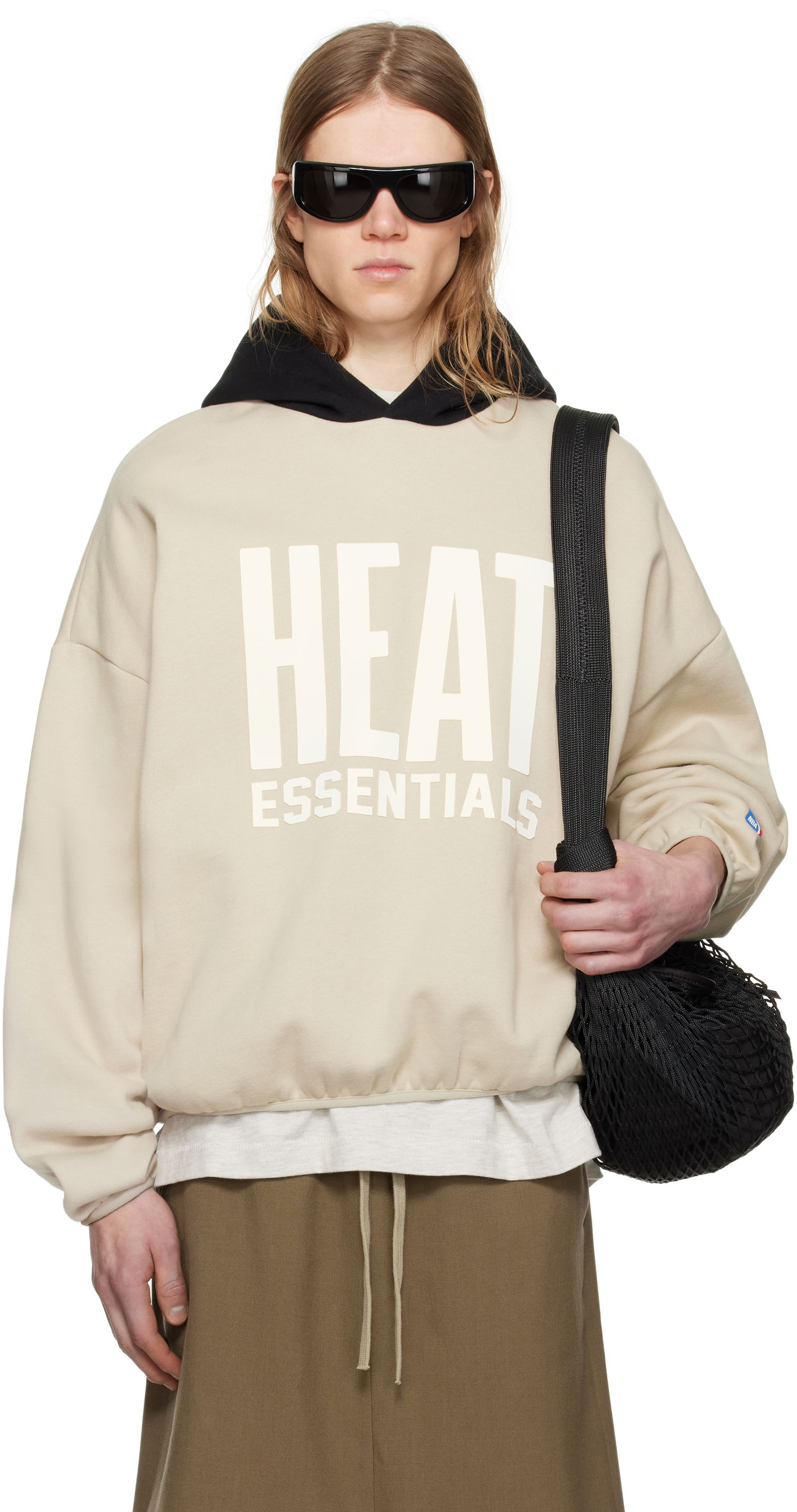 Sweatshirt Fear of God ESSENTIALS NBA Heat Pull Over Hoodie Beige | 192AL246302F, 0