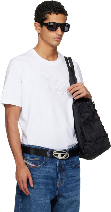 T-shirt Diesel T-Adjust-Bigoval T-shirt Vit | A17402-0NJBM-100, 1