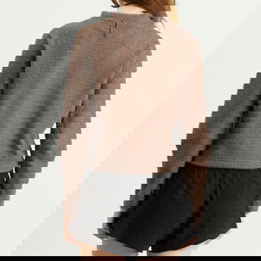 Sweatshirt Satisfy GhostFleece AD Long T-Shirt Brun | 21020-FA, 3